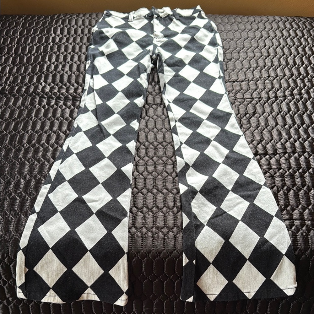 Motel Rocks Monochrome Geometric Pants - Picture 5 of 5